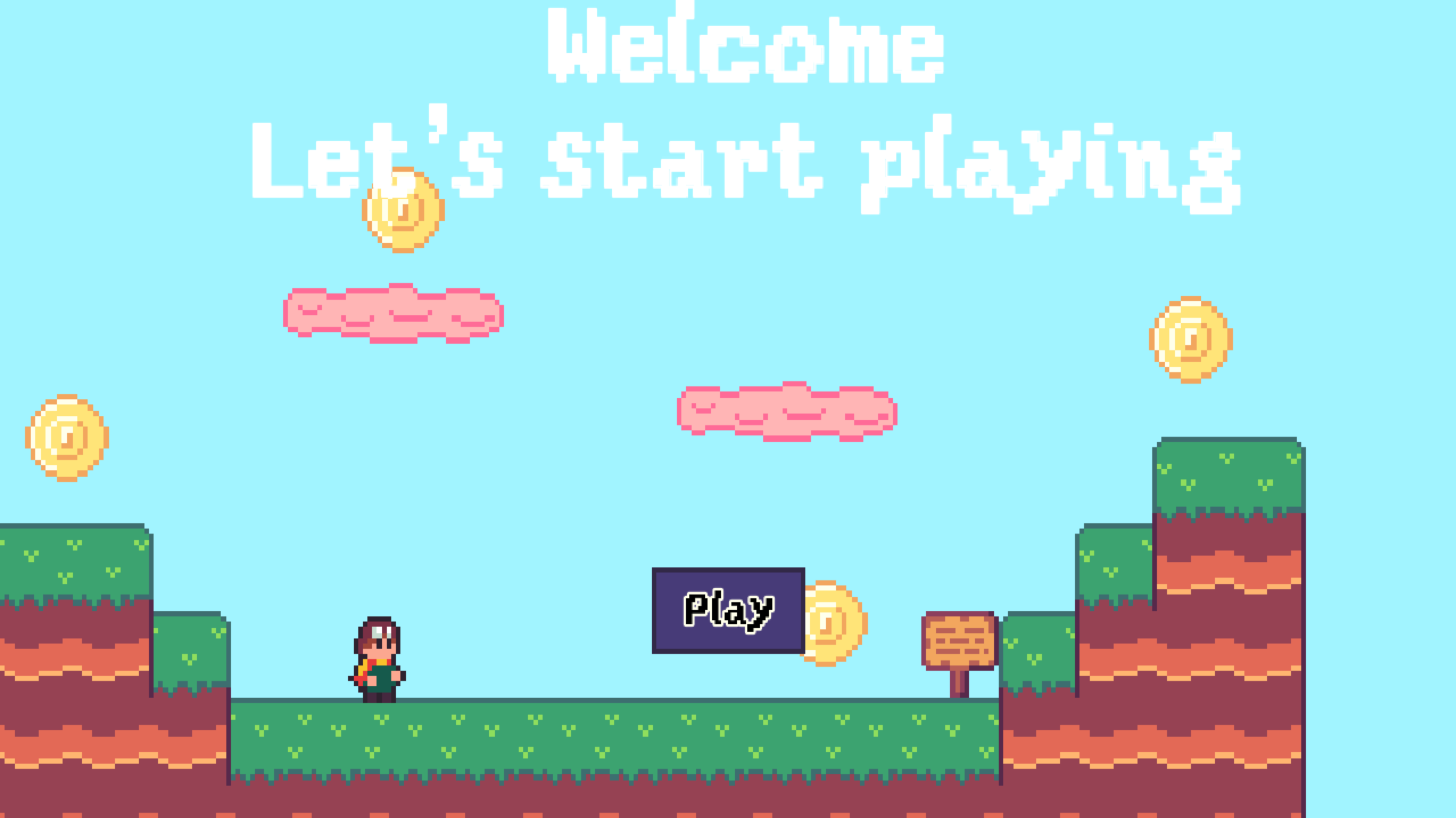 Hands-on capture of 2D Platformer Coin (Main menu or character select)