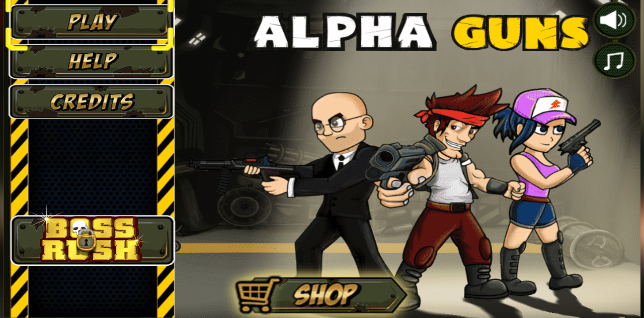 Hands-on capture of Alpha Guns (Main menu or character select)