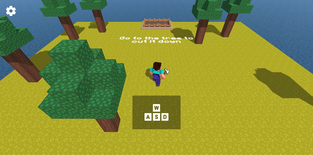 Hands-on capture of Idle Noob Lumberjack (Main menu or character select)