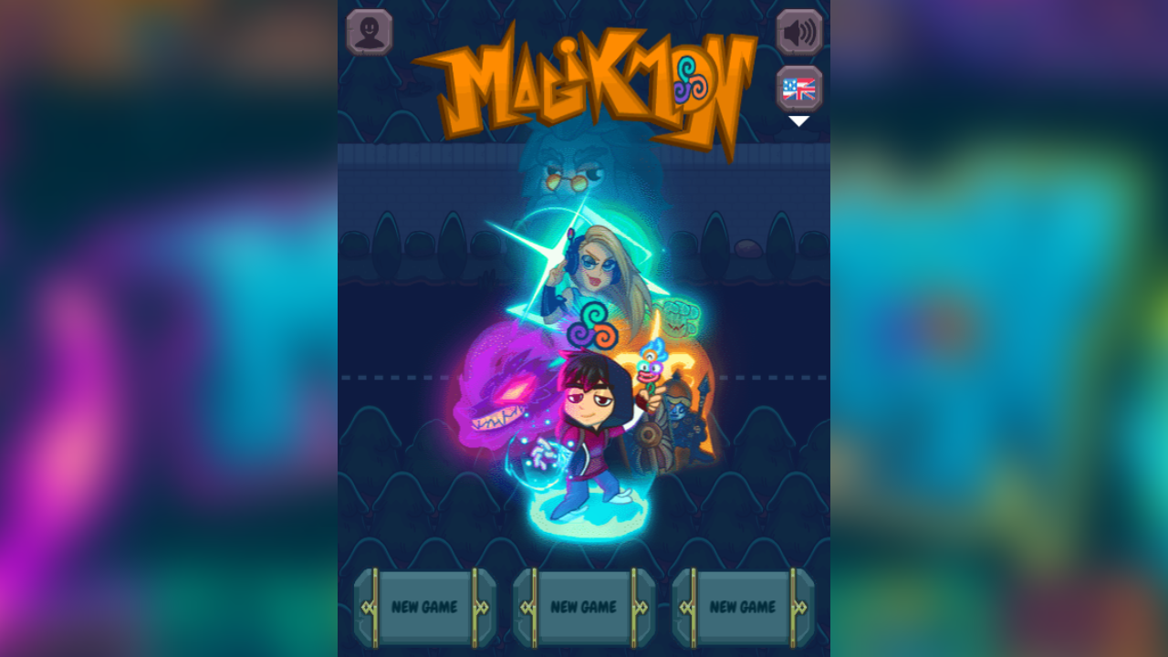 Hands-on capture of Magikmon: Free Online Monster RPG Browser Game (Main menu or character select)