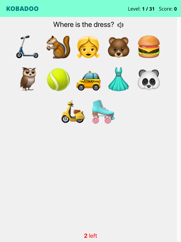 Hands-on capture of My First 100 Words (In-game moment captured during our playtest)