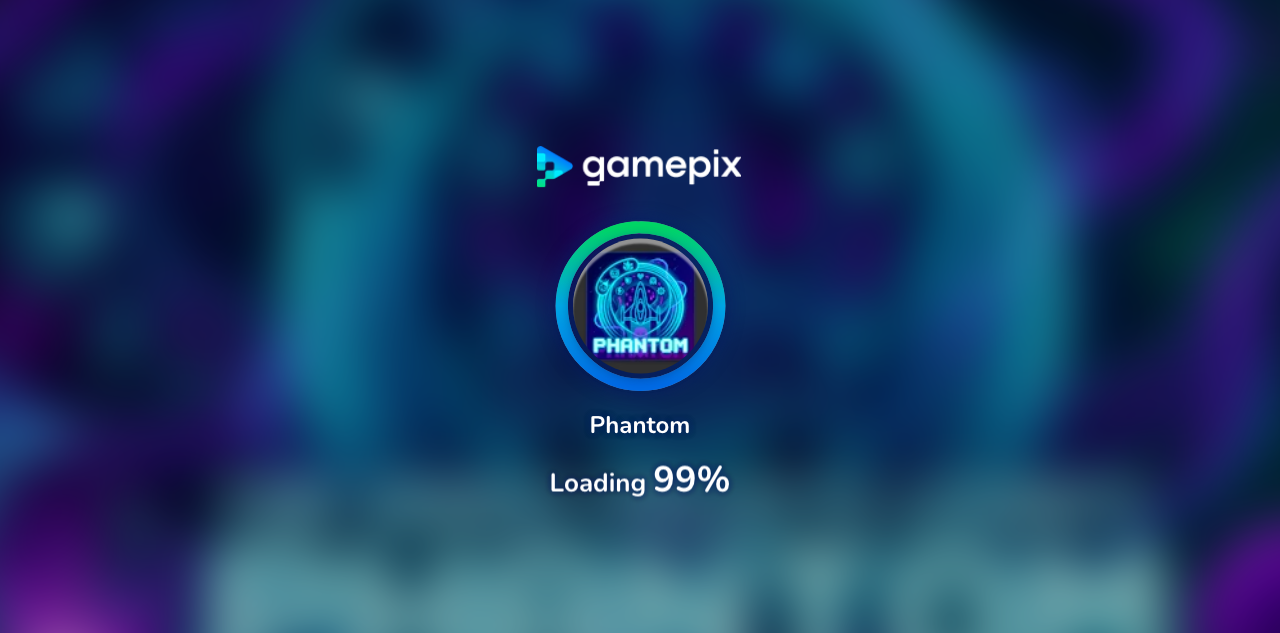 Hands-on capture of Phantom: A Side-Scrolling Space Shooter With Four Weapons and No Mercy (Title / loading screen)