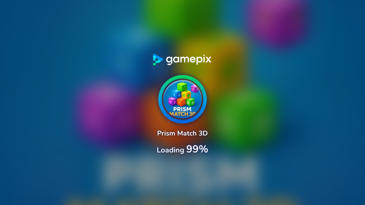 Hands-on capture of Prism Match 3D: The Triple-Match Puzzle Where the Pile Is Yours to Spin (Title / loading screen)