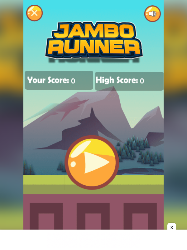 Hands-on capture of Run & Jump Jumbo Runner (Main menu or character select)