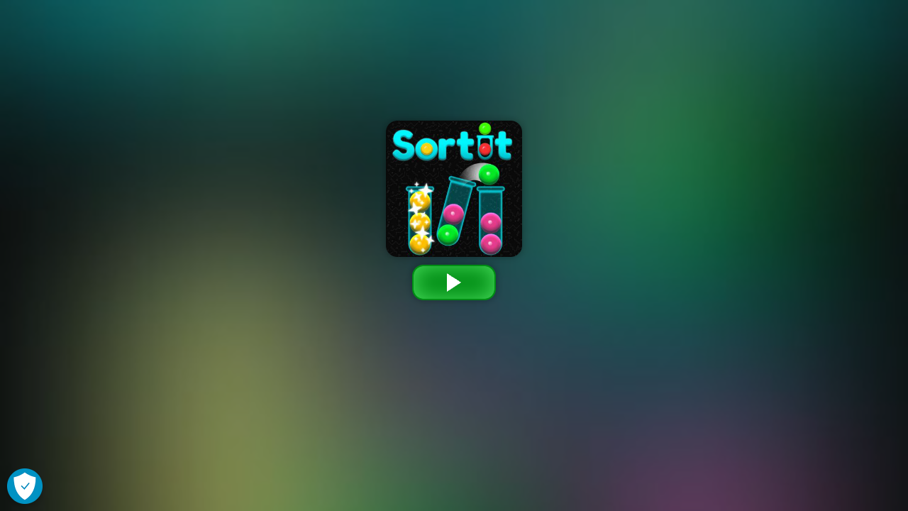 Hands-on capture of Sort It: The Ball-Sort Puzzle That Shows You Your Legal Moves (Title / loading screen)