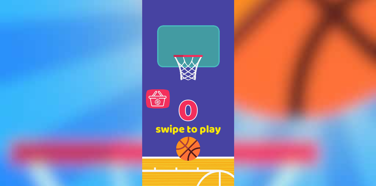 Hands-on capture of Swipy Basketball (Main menu or character select)