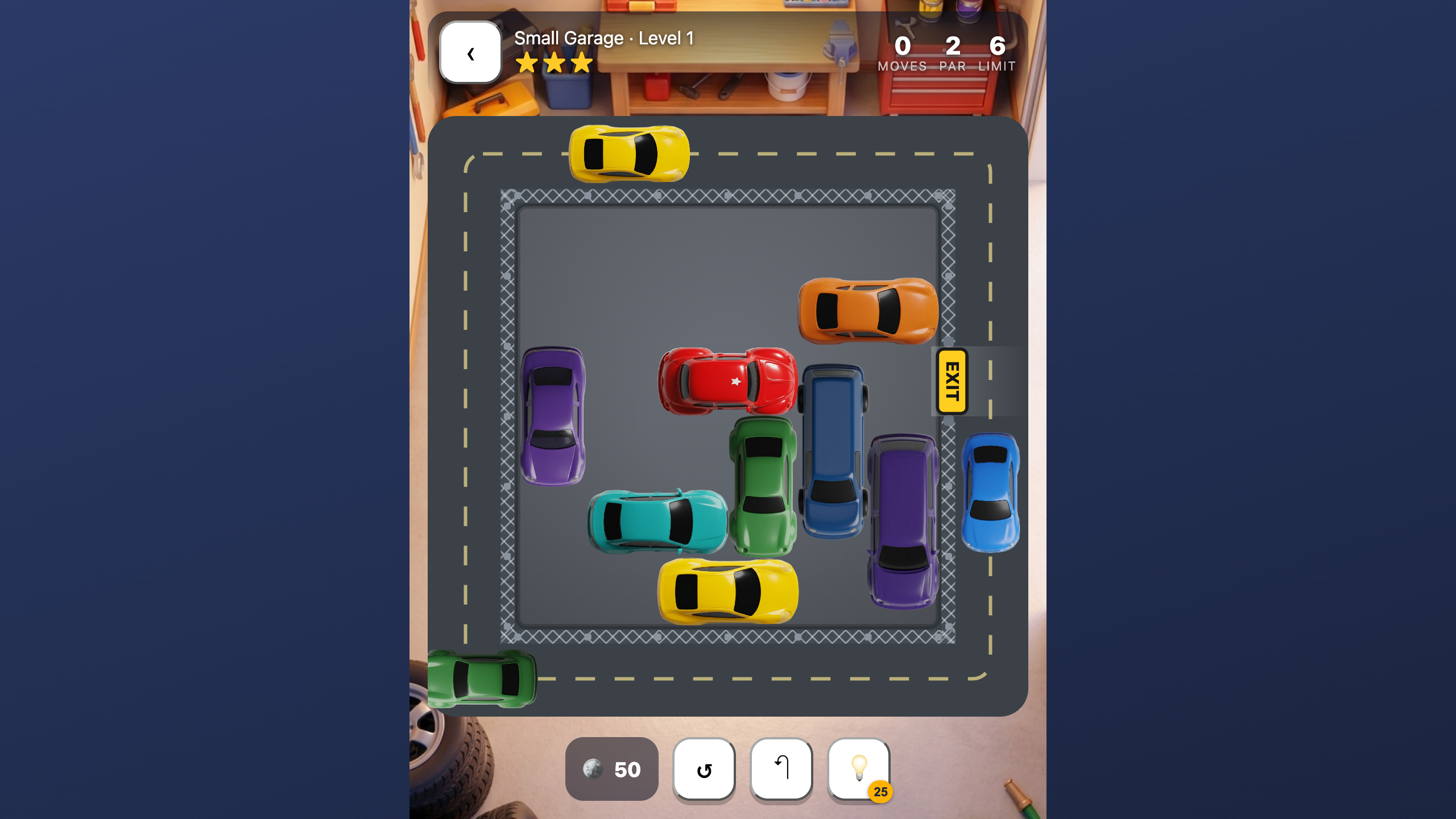 Hands-on capture of Traffic Escape: The Parking-Lot Puzzle With 240 Stars of Content (In-game moment captured during our playtest)