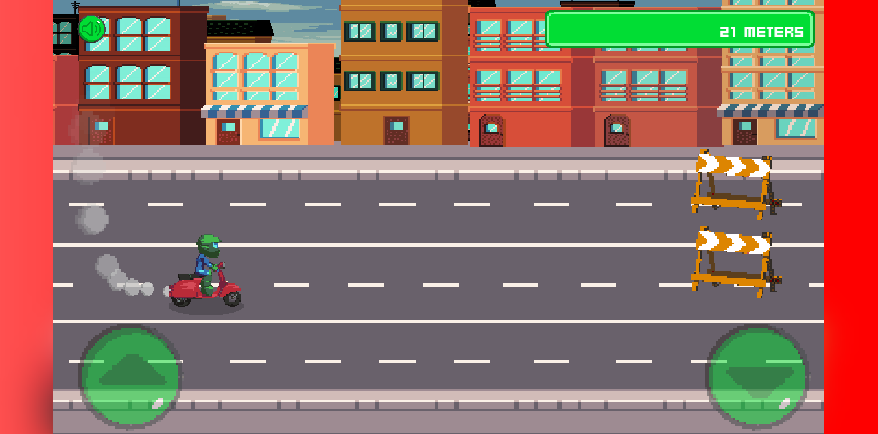 Hands-on capture of Wear the Helmet: A Scooter Endless Runner with a Road Safety Twist (In-game moment captured during our playtest)