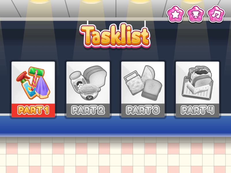 Hands-on capture of Yummy Toast (Main menu or character select)